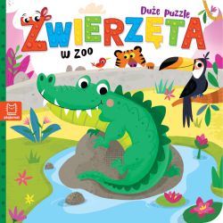 Okadka ksiki - Zwierzta w zoo. Due puzzle