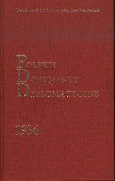 Okadka ksiki - Polskie Dokumenty Dyplomatyczne 1936