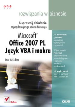 Okładka książki - Office 2007. Język VBA i makra. Rozwiązania w biznesie