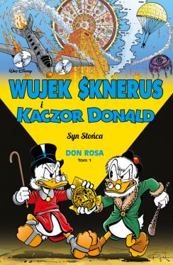 Okadka ksiki - Wujek Sknerus i Kaczor Donald  Syn Soca