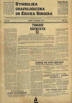 Okadka ksiki - Symbolika Grafologiczna dr Ericka Singera