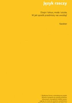 Okadka ksiki - Jzyk rzeczy
