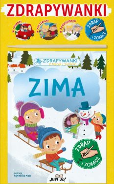 Okadka ksiki - Zdrapywanki z Mani i Tyniem. Zima