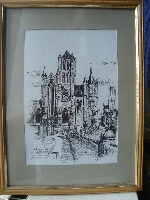 Gent (Gandawa).St-Niklaas. Grafika. 2006. Henryk O.