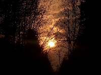 Wiecz�r widoczny ze szczeliny