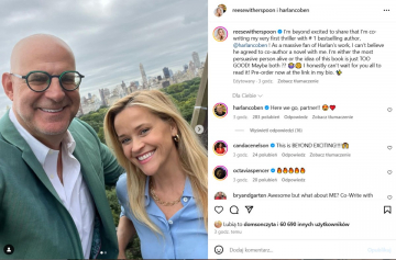 News Reese Witherspoon i Harlan Coben wsp�pracuj� pisz� razem ksi��k�. Cho� nie znamy jeszcze tytu�u, ksi��ka ju� jest ekranizowana
