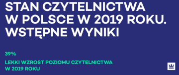 News Czytamy nieco wi�cej. Wyniki bada� czytelnictwa w Polsce 2019
