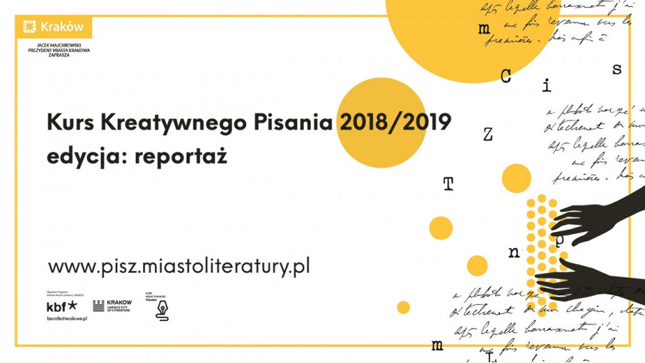 News Kurs Kreatywnego Pisania: pora na reporta�