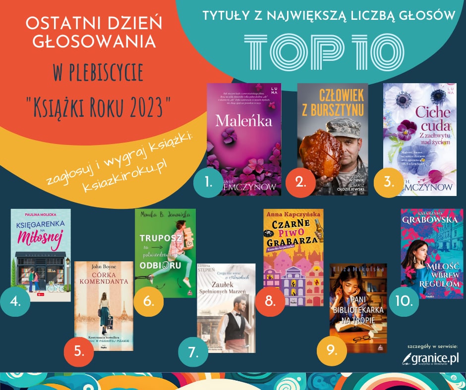 News Zag�osuj i wygraj kilkana�cie ksi��ek! Oto czo�owa dziesi�tka tytu��w na finiszu plebiscytu „Ksi��ki Roku 2023