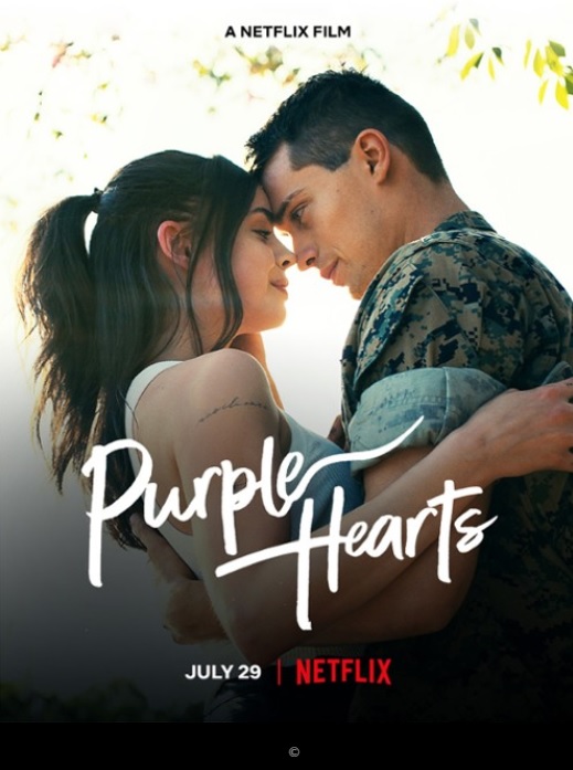 Plakat - Purpurowe serca