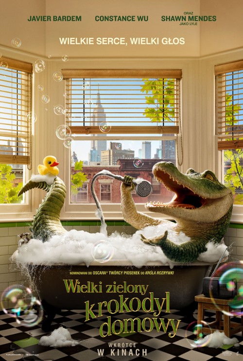 Plakat - Wielki zielony krokodyl domowy