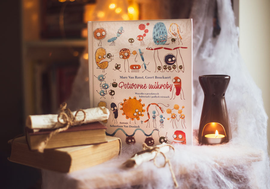 Okadka publicystyki - Dziecko w wiecie mikrobw. Co warto wiedzie o bakteriach i wirusach?