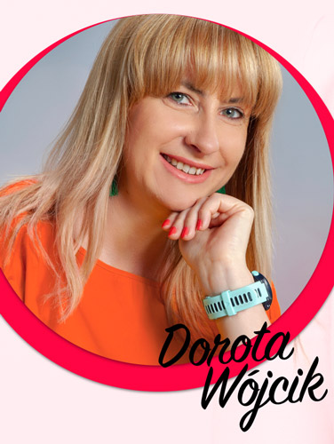 Okadka publicystyki - Dla mnie szklanka zawsze jest do poowy pena. Wywiad z Dorot Wjcik