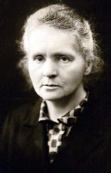 Okadka publicystyki - Maria Curie-Skodowska. Skromna noblistka