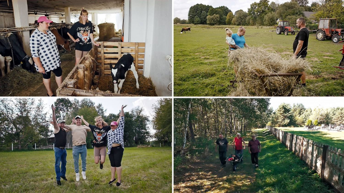 Bohaterowie serialu dokumentalnego "Rolnicy. Podlasie" na Polsat. 
