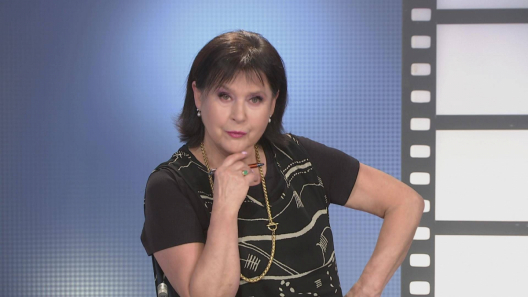 Elżbieta Jaworowicz w studiu programu Sprawa dla reportera