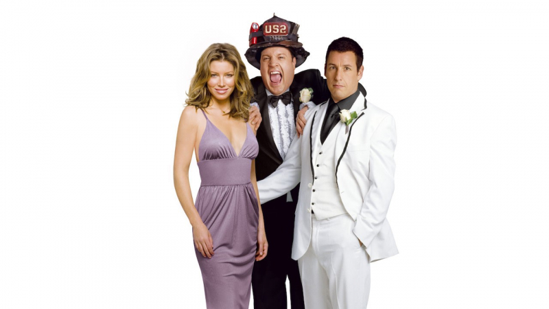 Obrazek w treści Ogłaszam was Chuckiem i Larrym - samotnym ojciec decyduje się na zaskakujący krok... [jpg]