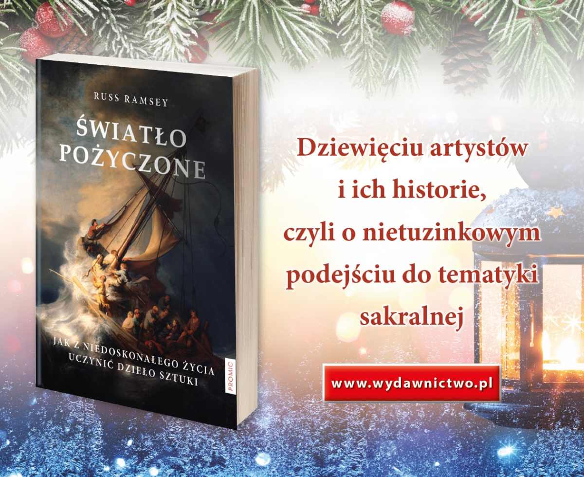 „�wiat�o po�yczone" Russa Ramseya grafika promuj�ca ksi��k�