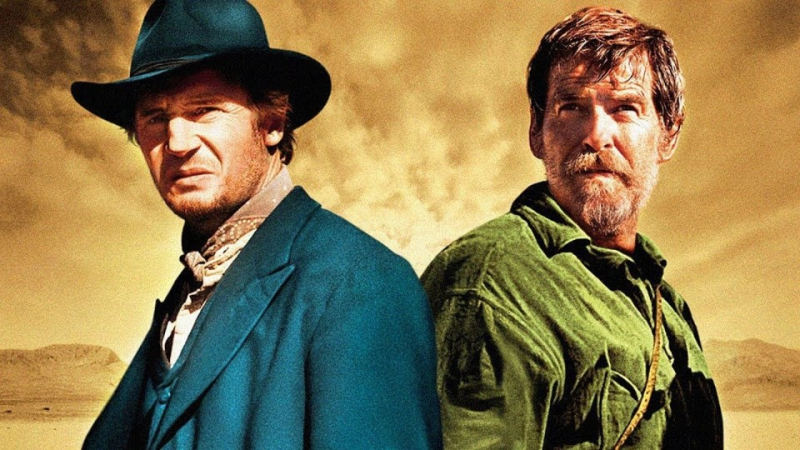 Krew za krew główni bohaterowie produkcji - Pierce Brosnan i Liam Neeson