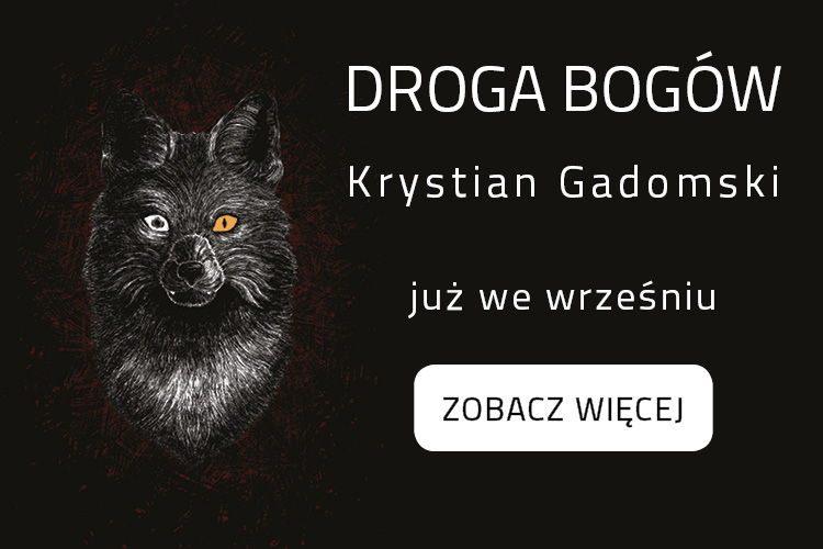 Droga bogów Krystian Gadomski grafika promująca książkę