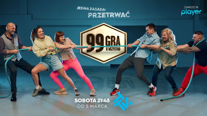 Obrazek w treści „99 - Gra o wszystko” - nowe reality show od dziś do obejrzenia na TTV i player [jpg]