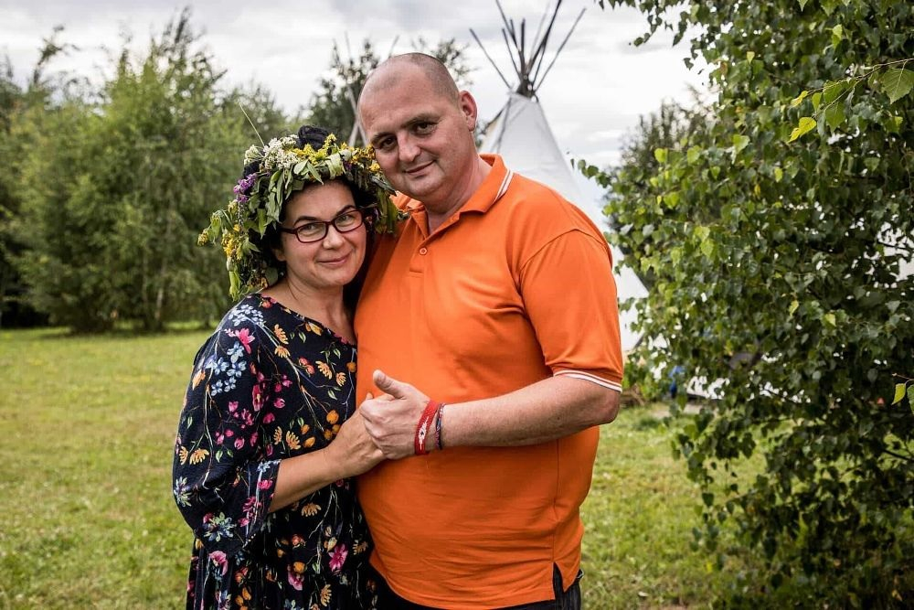 Kadr z programu reality show "Bitwa o gości" od TVN.