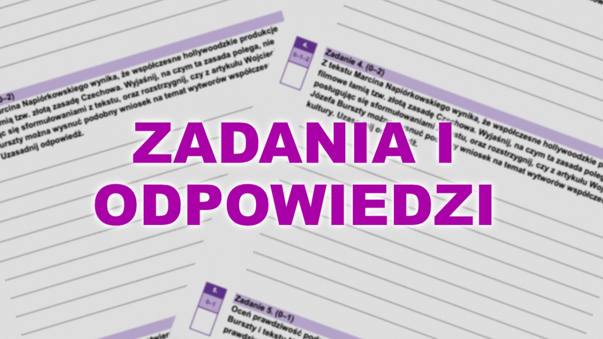 Próbna matura z polskiego - odpowiedzi i zadania