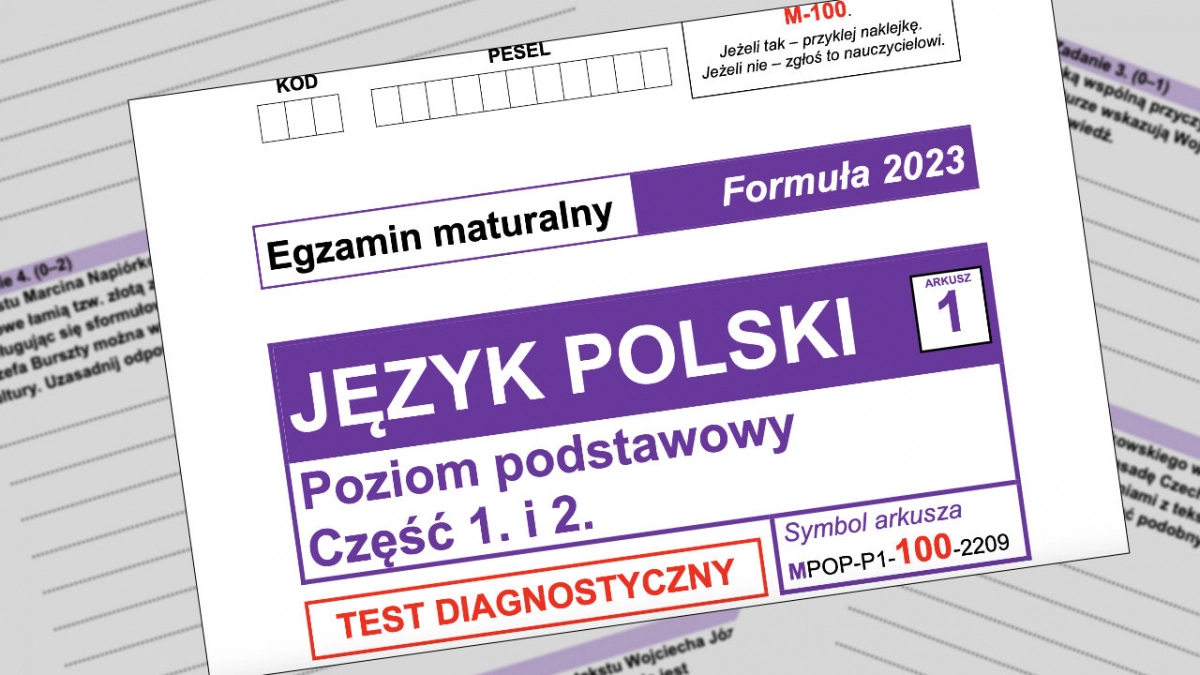 Próbna matura - język polski 2023: wszystkie informacje. O której, co