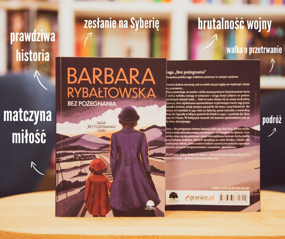 Bez pożegnania - grafika promująca książkę