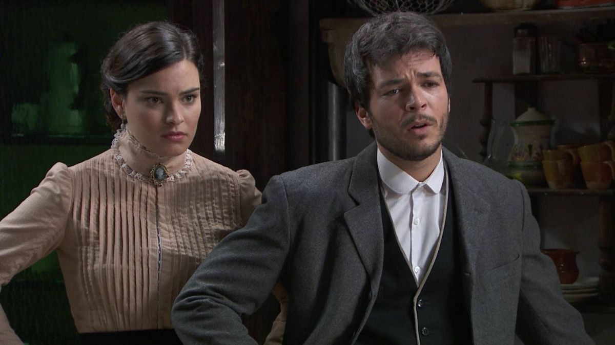 Kadr z serialu "Akacjowa 38", emitowanego na antenie TVP 2. 