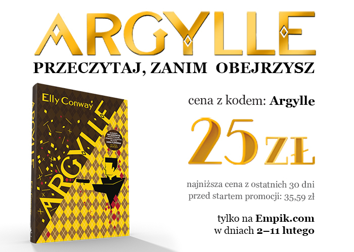 Argylle grafika promująca książkę