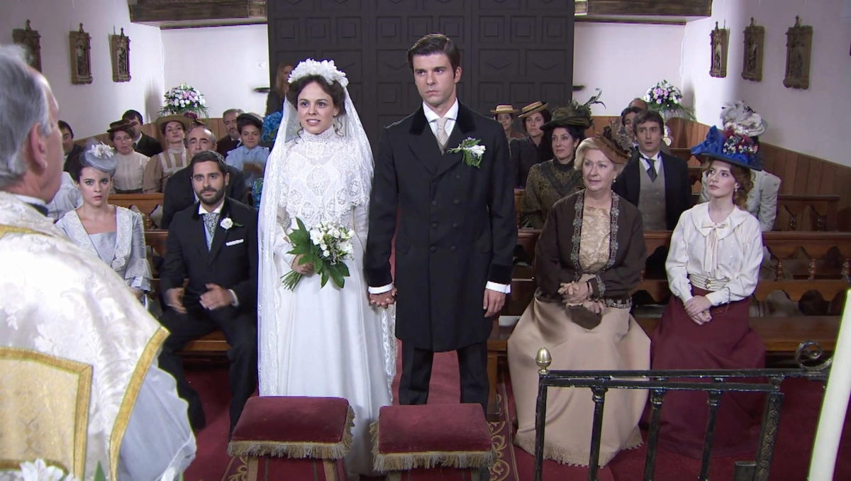 Kadr z serialu "Akacjowa 38", emitowanego na antenie TVP 2. 