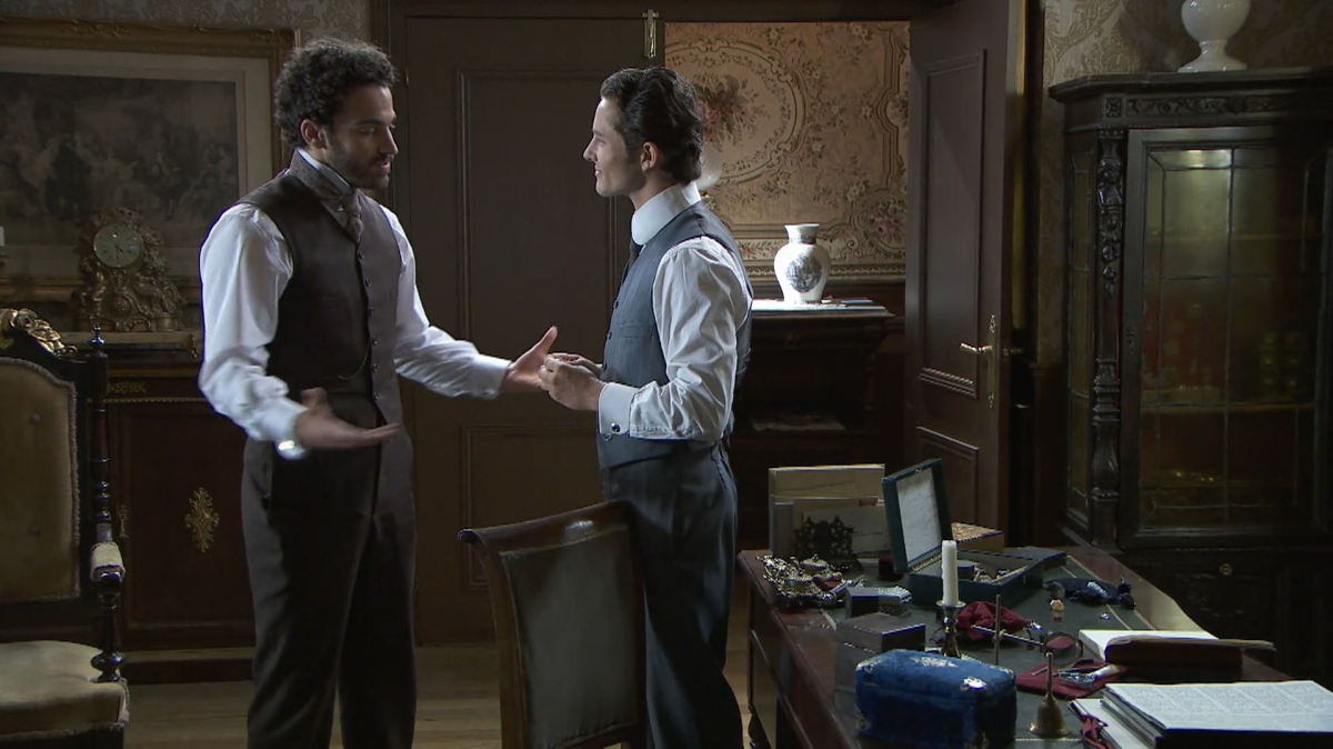 Kadr z serialu "Akacjowa 38", emitowanego na antenie TVP 2.