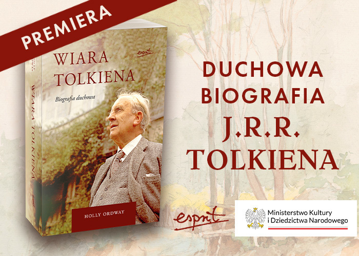 Wiara Tolkiena - grafika promująca książkę