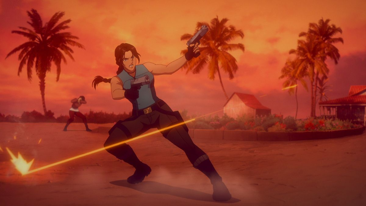 Kadr z serialu "Tomb Raider: Legenda Lary Croft"