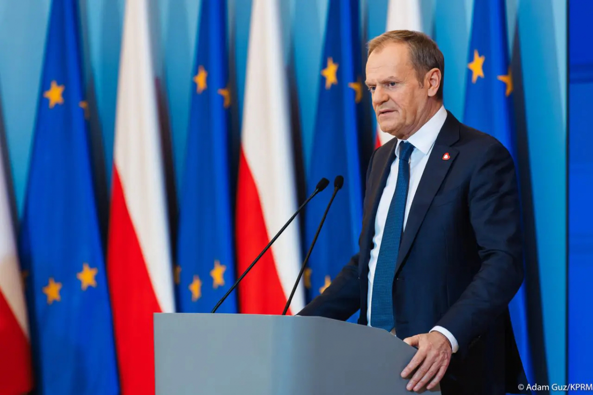 Donald Tusk na konferencji prasowej