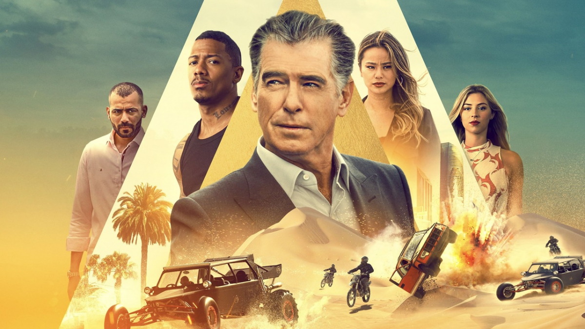 Pierce Brosnan, jako znany przestępca Richard Pace i pozostali bohaterowie komedii kryminalnej "Elita złodziei".