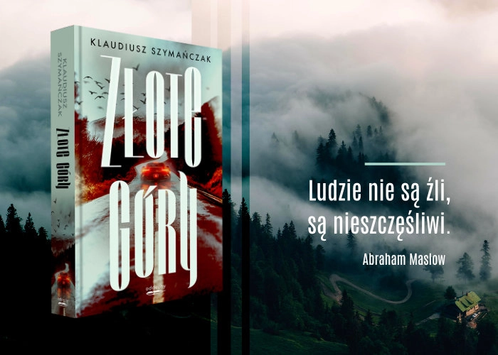 Złote góry - grafika promująca ksiązkę