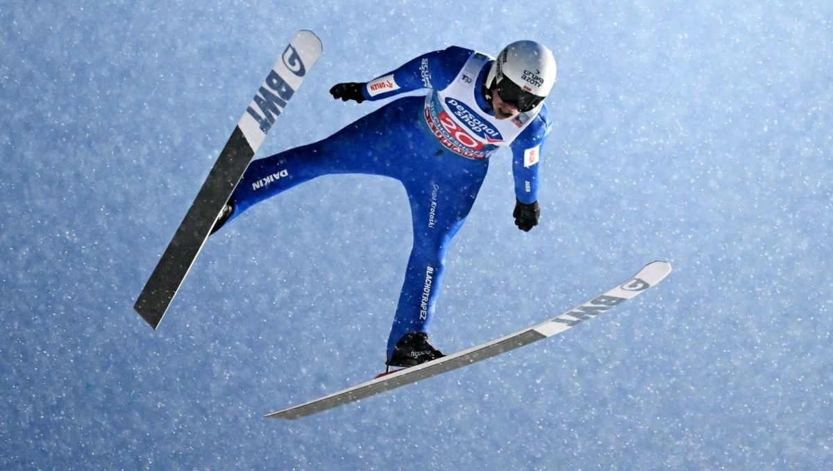 Grafika z zawod&oacute;w "Skoki narciarskie: Zawody Pucharu Świata w Wiśle".