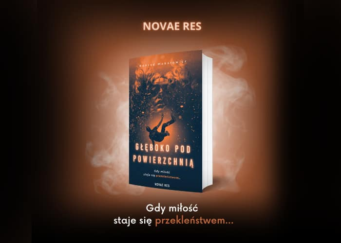 Głęboko pod powierzchnią grafika promująca książkę