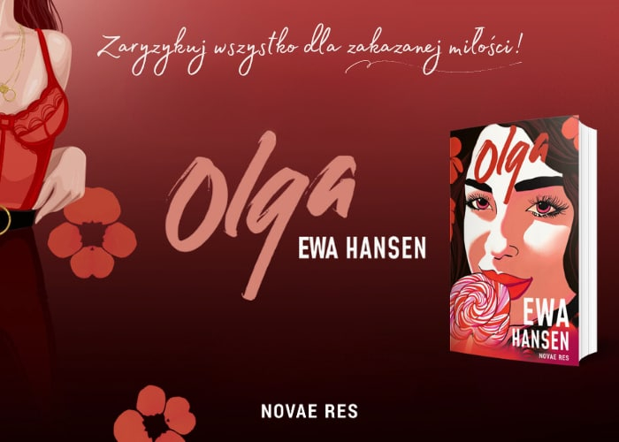 Olga Ewa Hansen grafika promująca książkę