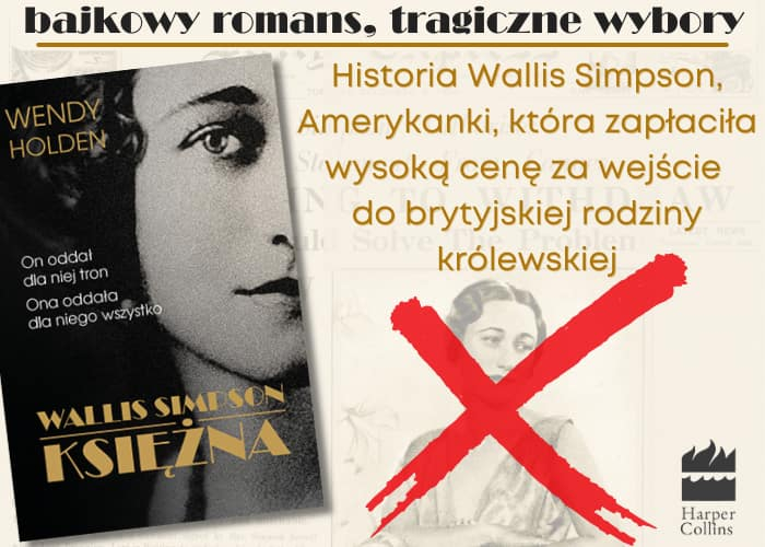 Wallis Simpson. Księżna grafika promująca książkę