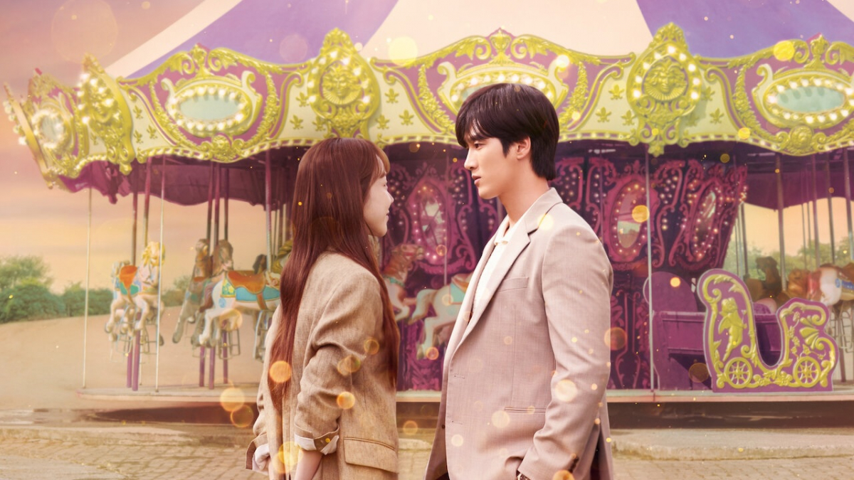 Hye-Sun Shin jako Ban Ji-eum oraz Ahn Bo-Hyun jako Moon Seo-ha w serialu "Do zobaczenia w moim 19. życiu" od Netflix. 