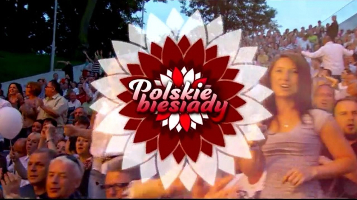 Grafika z koncertu "Polskie Biesiady" emitowanego na TVP 2. 
