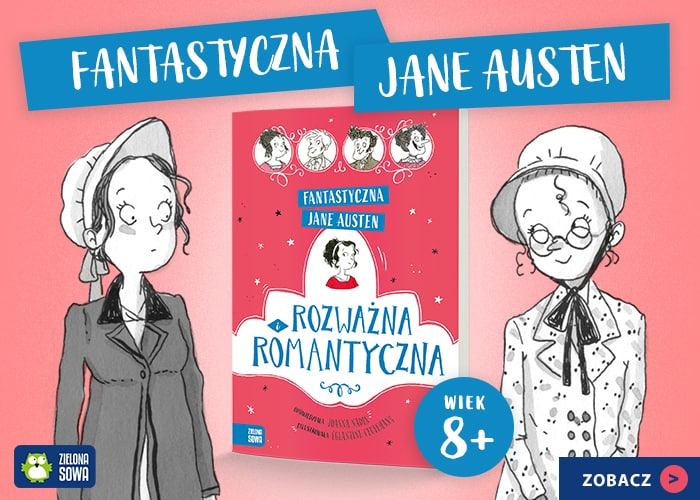 Fantastyczna Jane Austen. Rozwana i romantyczna grafika promujca ksik