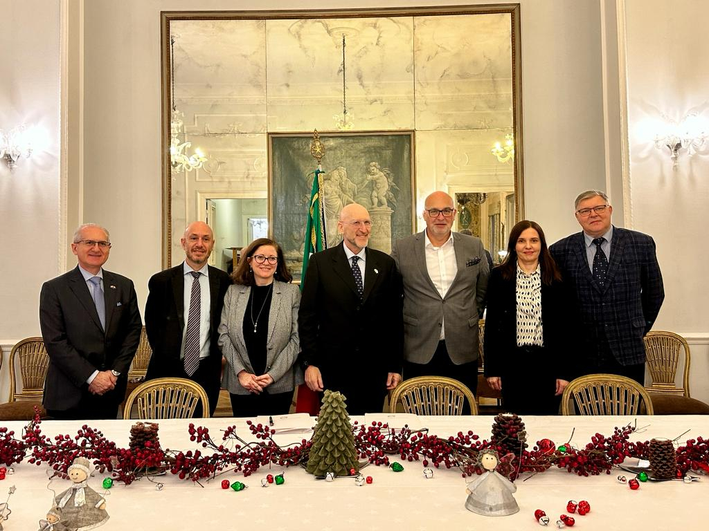 Przedstawiciele targów i Włoch