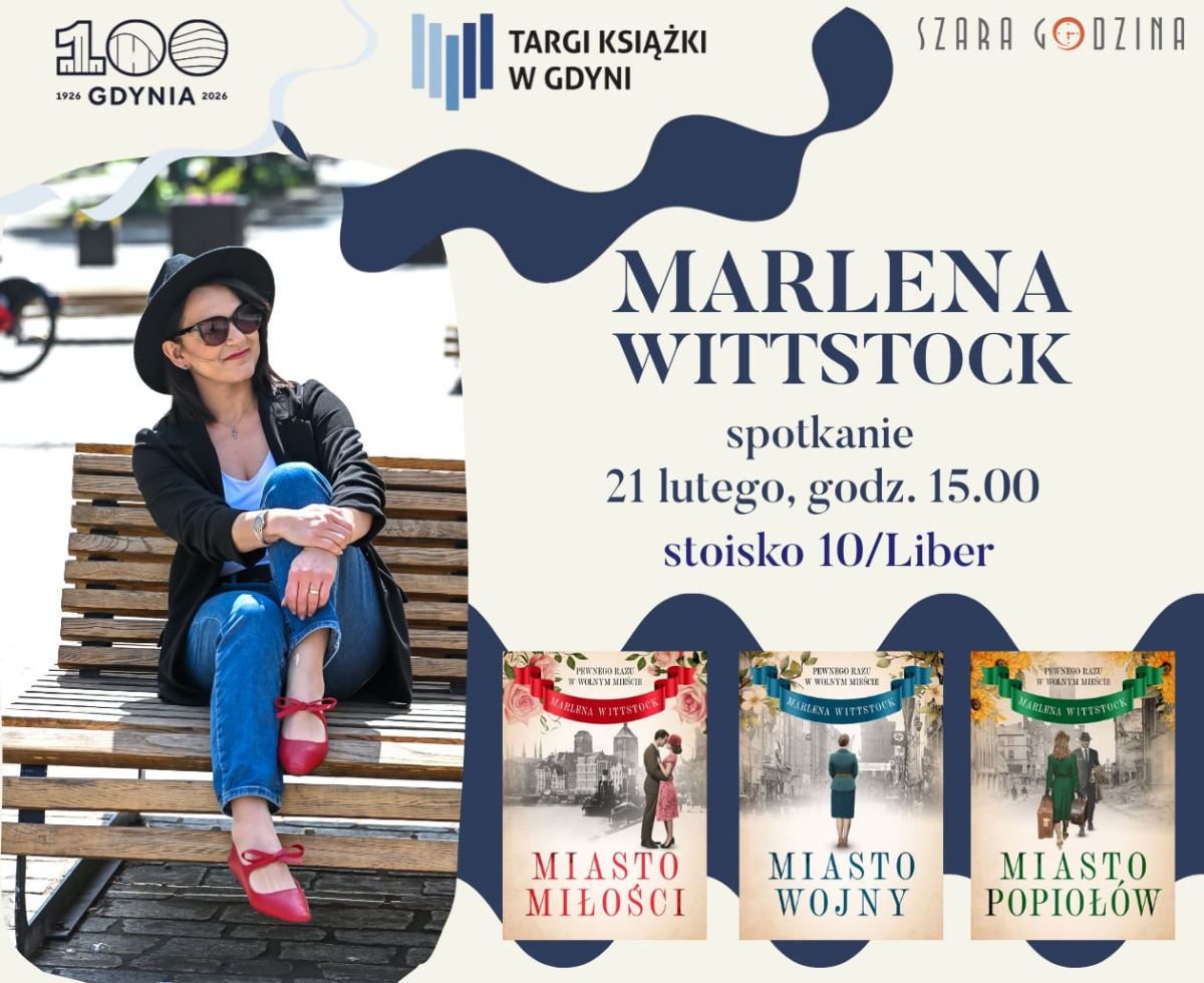 Grafika promuj�ca spotkanie autorskie z Marlen� Wittstock