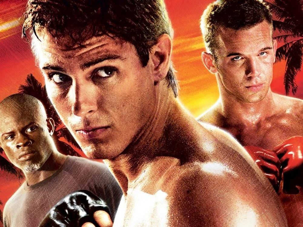 Bohaterowie filmu "Po prostu walcz!", w tym Sean Faris jako Jake Tyler.