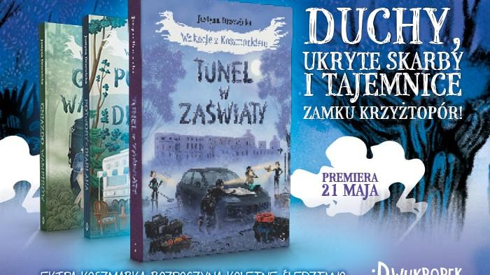 Tunel w zaświaty. Wakacje z Koszmarkiem - grafika promująca książkę