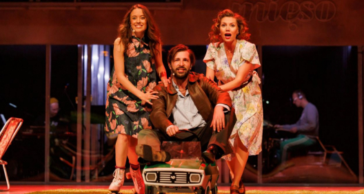 Kadr ze spektaklu Namiętna kobieta w Teatrze Telewizji